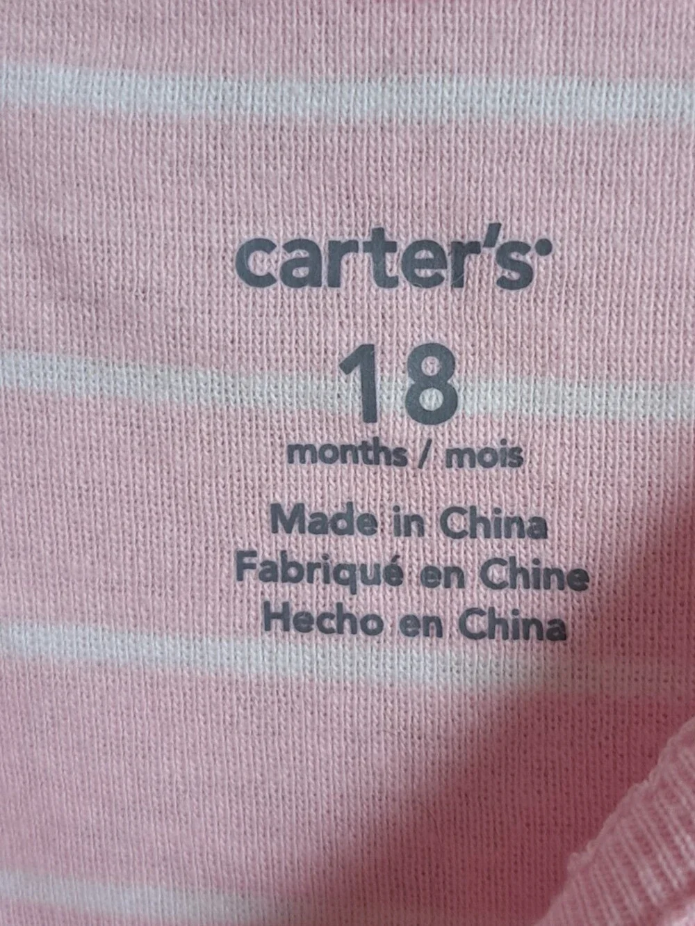 Carters new tags